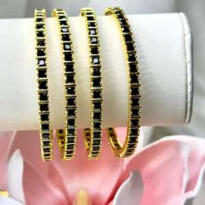 Ad Bangles Set of 4 | Gold Plated | Indian | Pakistani | Women's Jewelry